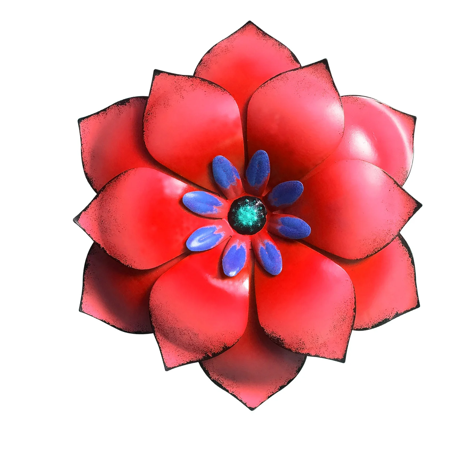 

Interior Wrought Iron Design Metal Flower Wall Art Hanging Decoration