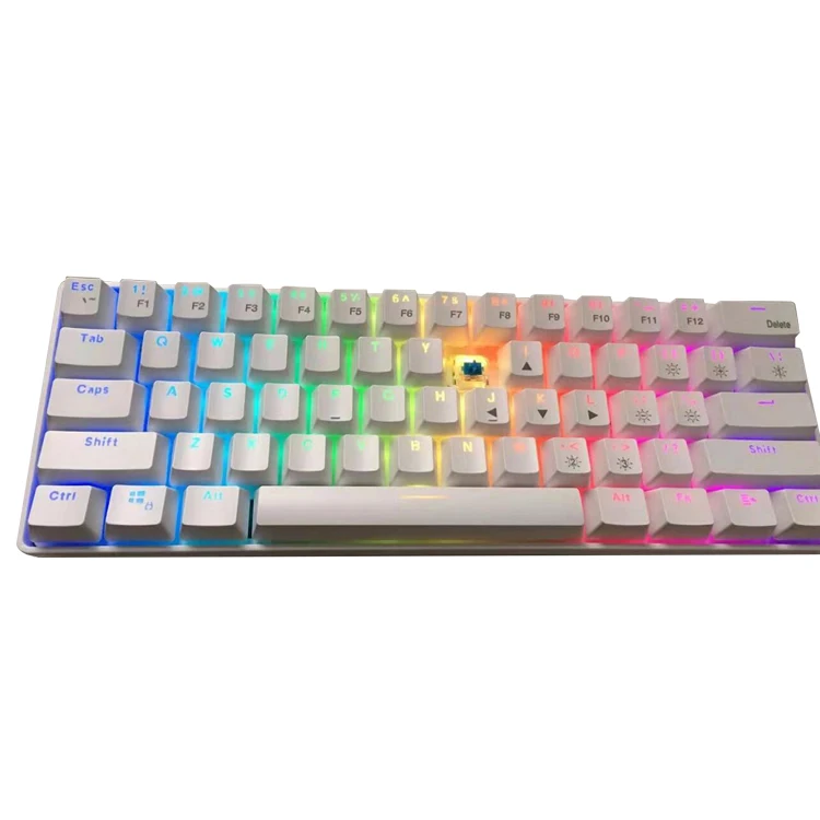 

Wired/ wireless gaming keyboard Mini 61 Keys mechanical keyboard, Black color