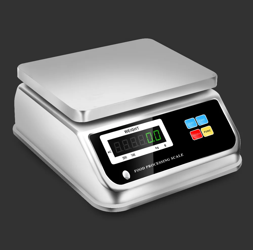 6/15/30kg Waterproof Food Scale Electronic Waterproof Scales IP68 Waterproof  Digital Weighing Scale