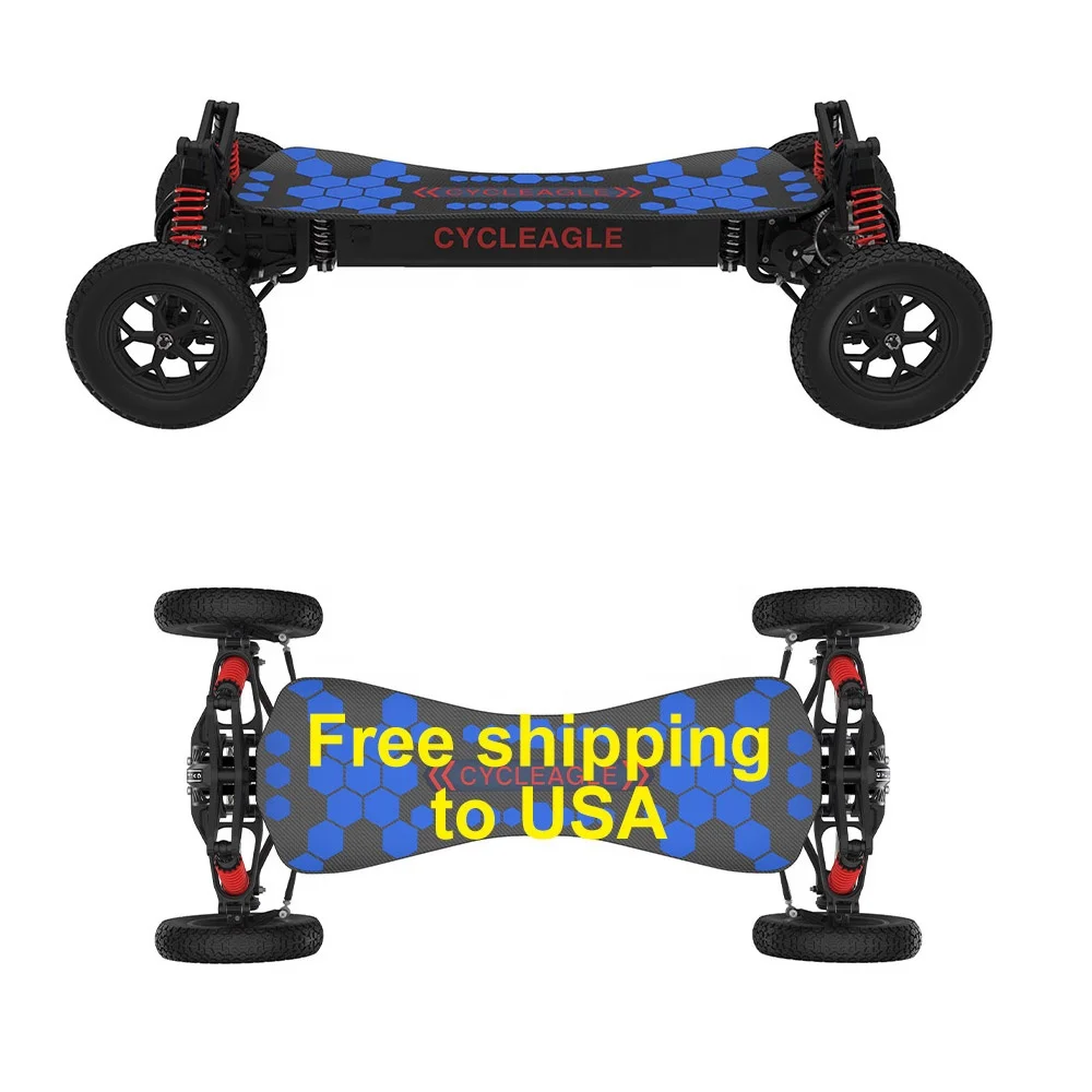 

Free shipping to USA Four-wheel CYCLEAGLE all terrain electric skateboard hub electric skateboard 2021