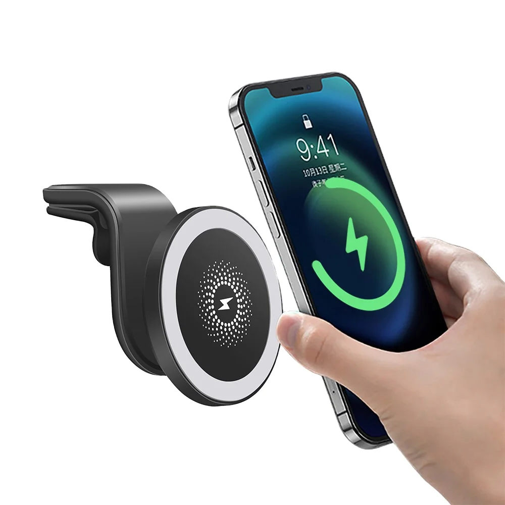 

dropshipping car magnetic portable wireless cell i phone charger for samsung