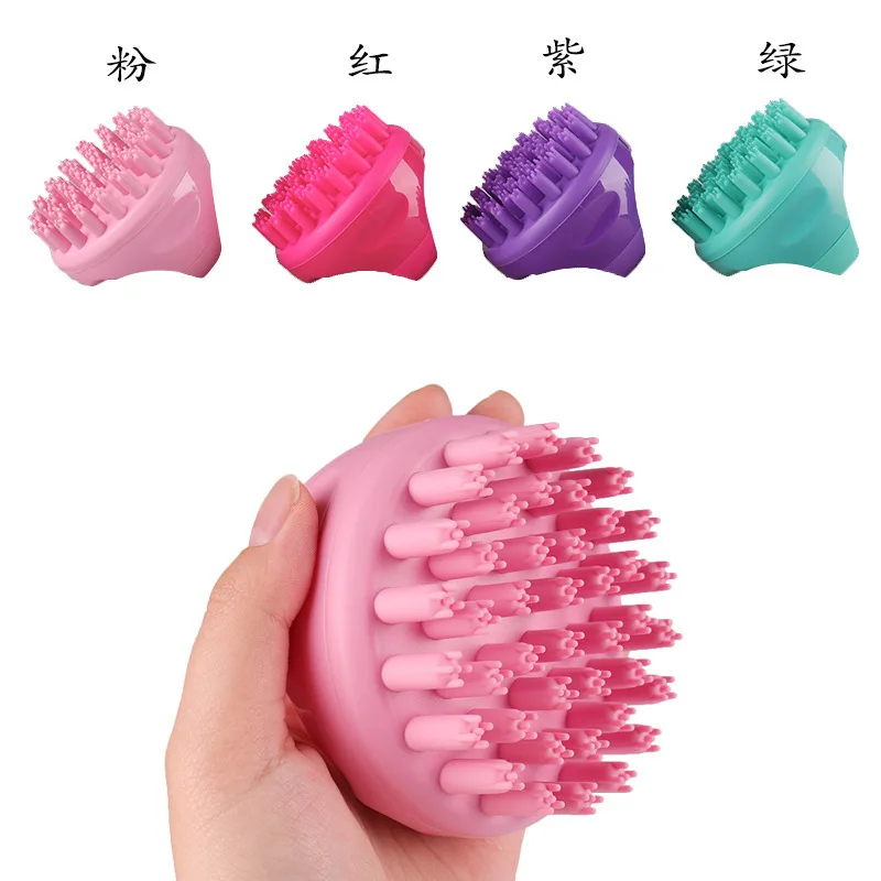 

2021 Amazon Hot sales shampoo comb,Scalp Massager, 1 Pack Scalp Brush Hair Shampoo Brush Head Scrubber, Abs +silicone