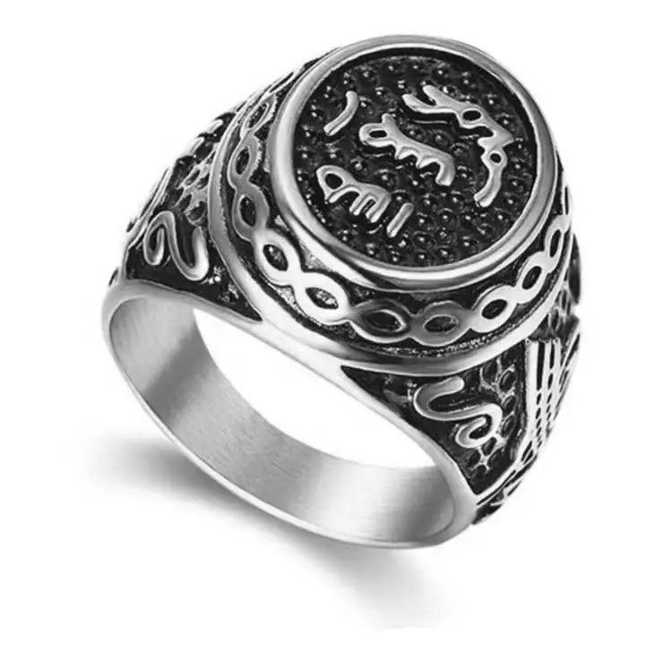 

Top creative European and American titanium stainless steel men's and women's ring hand accessories