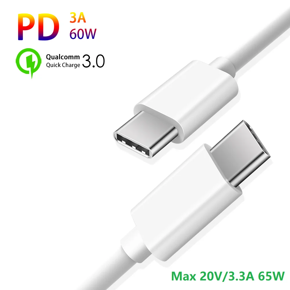1ft 3ft 6ft 10ft Fast Charging Quick Charge USB C to USB C PD Charger USB Data Cable - ANKUX.COM