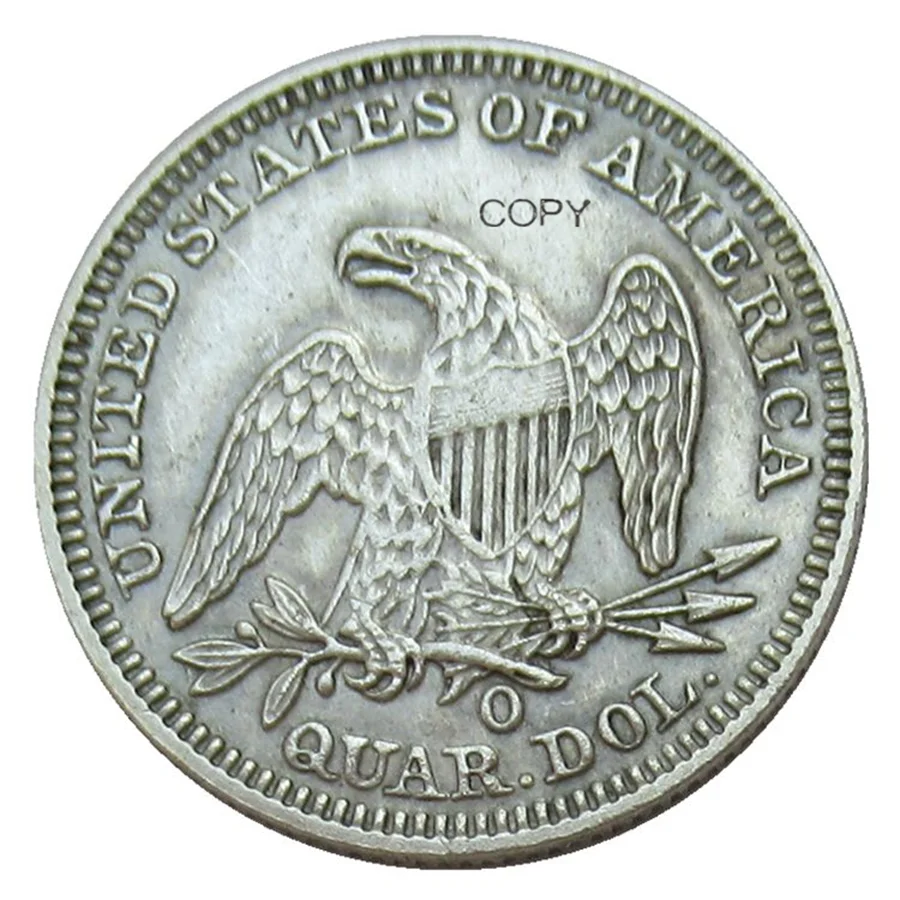 

Reproduction US Seated Liberty Quarter Dollars O Mint 19PCS(1840-1891) Silver Plated Decorative Commemorative Coins