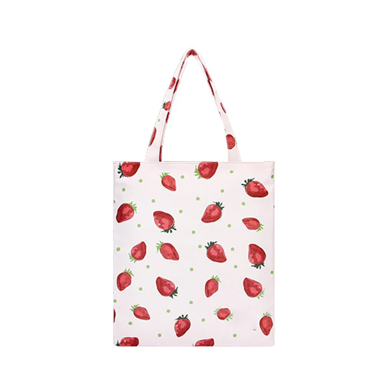 

China Cheap Wholesale Popular Pink Strawberry Handbag Utility Tote Bag