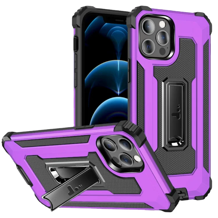 

High quality wholesale fashion luxury full cover color matching mobile phone protective case with holder