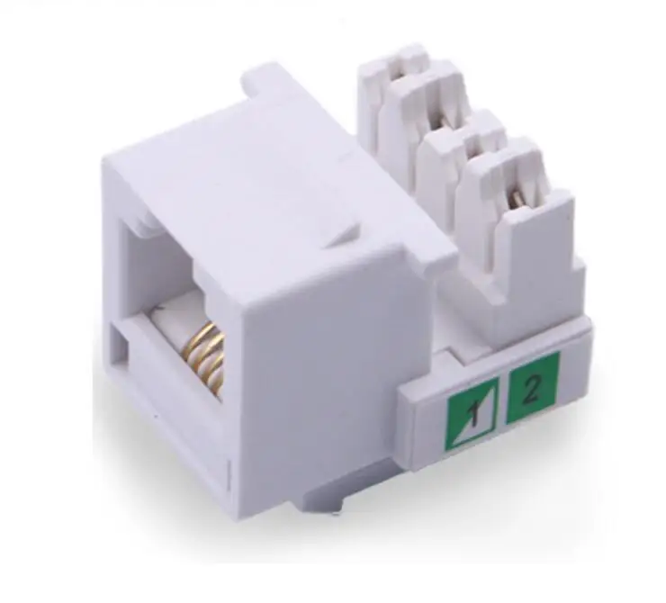 

RJ11/12 keystone jack Cat3 voice communication keystone jack