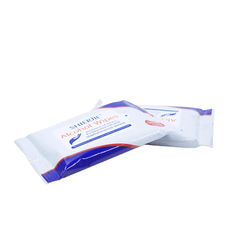 

Factory Custom Logo 75 Percent Alcohol Antiseptic Disinfectant Wet Wipes