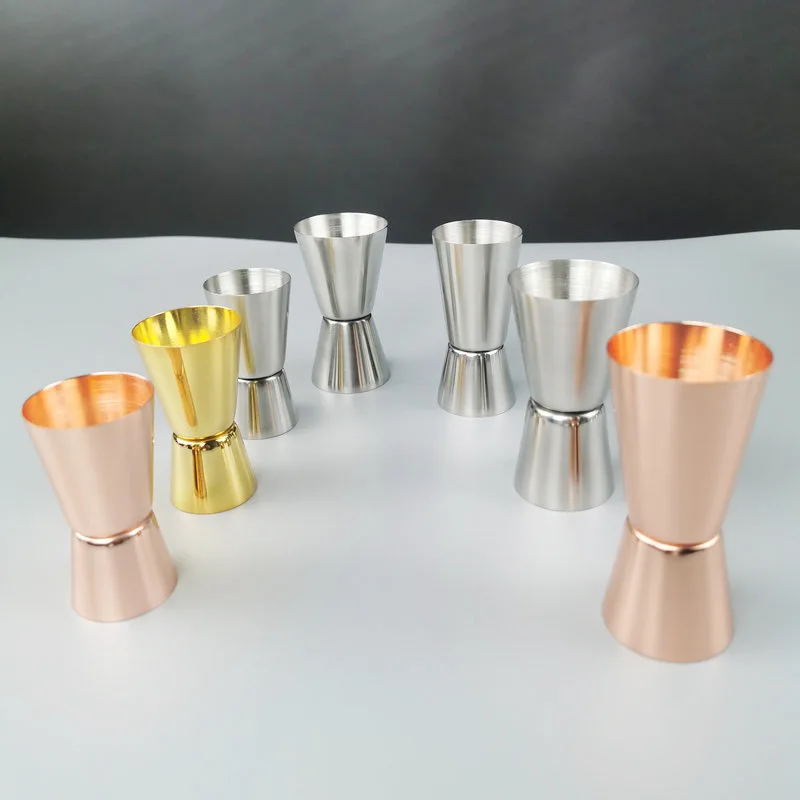 

Kitchen Bar Tools Best Quality Custom Stainless Steel Double Ounce Cup Bar Jigger, Sliver,gold,rose gold,black