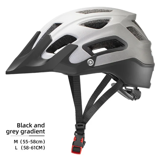 

ROCKBROS Bicycle Helmet Breathable EPS MTB Road Bike Helmet Integrally-molded Multi-color Head Protection Cap Cycling Equipment, Black
