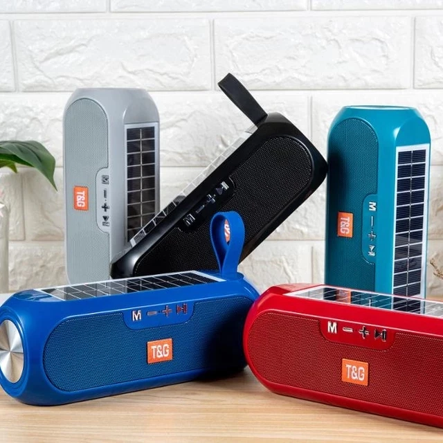 

TG182 Portable Column Portable Column Wireless Bass Stereo Box Waterproof Outdoor Solar Charging portable Speakers