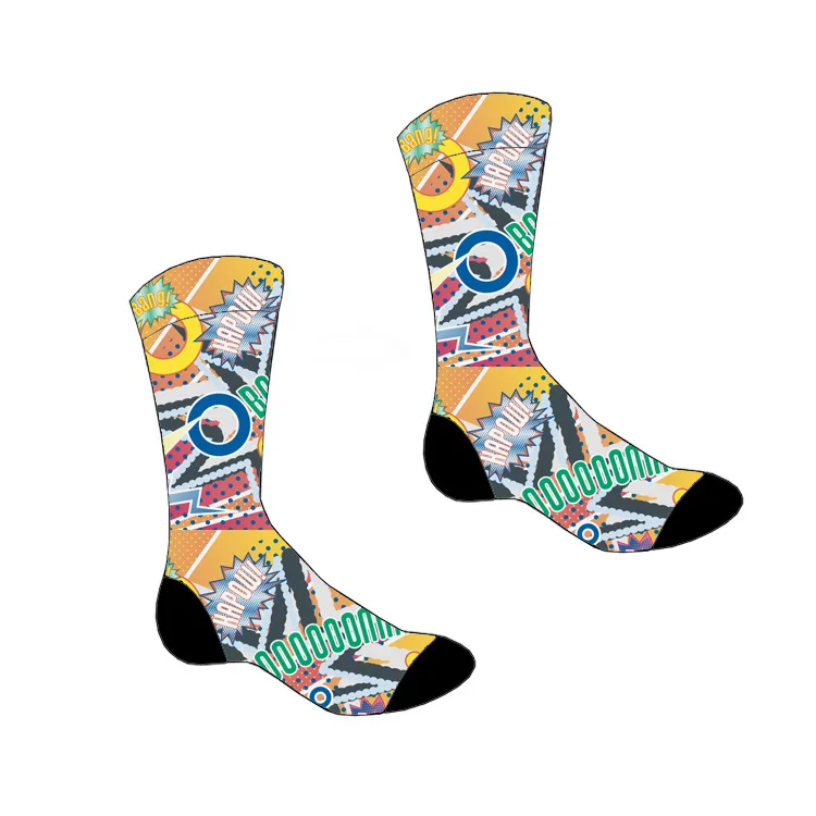 

Wholesale 360 degree digital print custom polyester sublimation socks