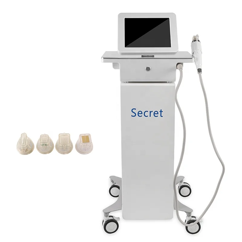 

Huanshi portable rf microneedle / multifunctional beauty equipment microneedling rf fractional 3mm for scar removal, White
