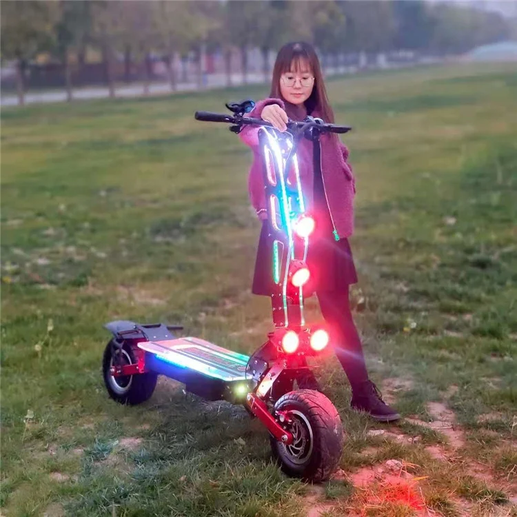 

Fastest 60V 72V foldable dual motor 10000W 8000W electric scooter for adults, Picture presentation