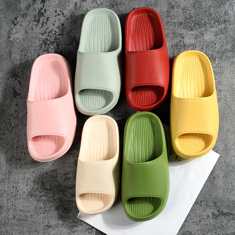 

2021 Summer Slides Women Red Slides Slippers Red Yezzy Slides red customized printed slippers soft beach sandals, 12 colors