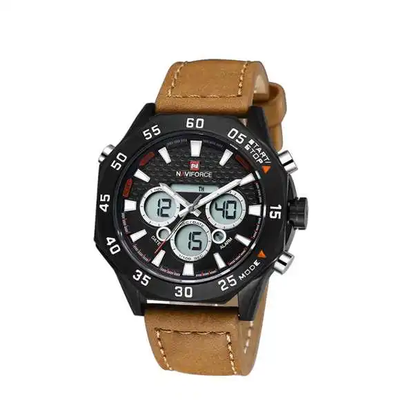 

Wholesale Customizable WJ-5013B 3atm water resistant NAVIFORCE men leather low price brand quartz watches japan movement wristquartz watches