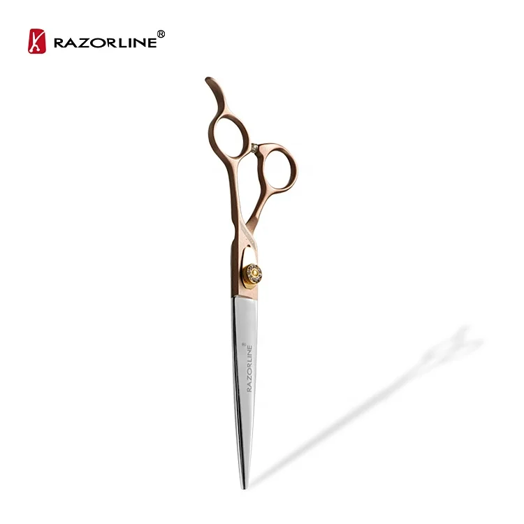 

Razorline 2020 Hot Sale NPK04RG 7.5 Inch SUS440C Steel Professional Pet scissors for Dog, Rose gold