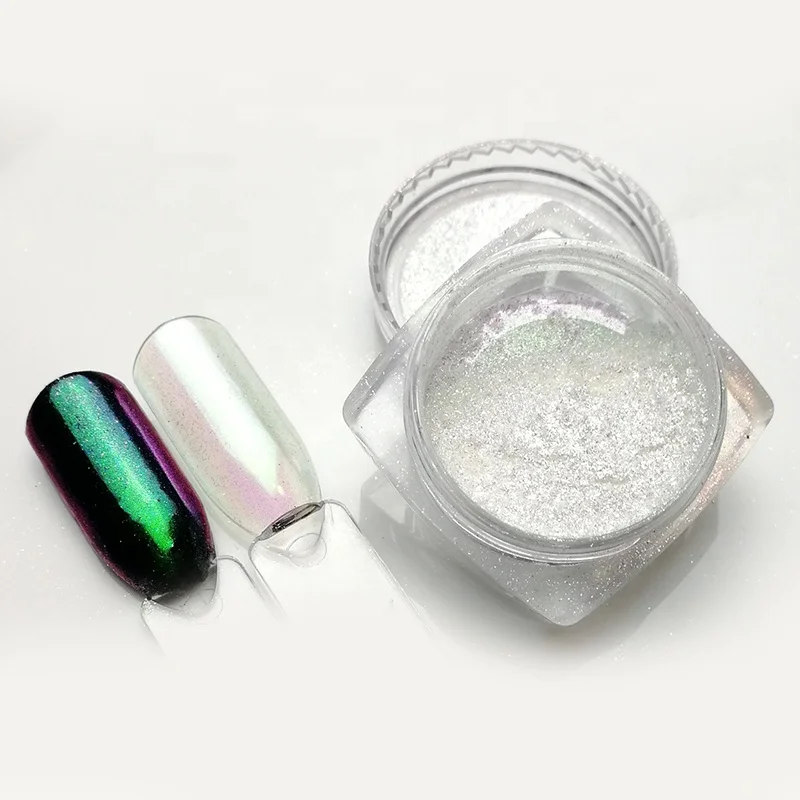 

chrome mirror aurora pigment sugar rainbow super chameleon pigment chrome powder nails supplies salon