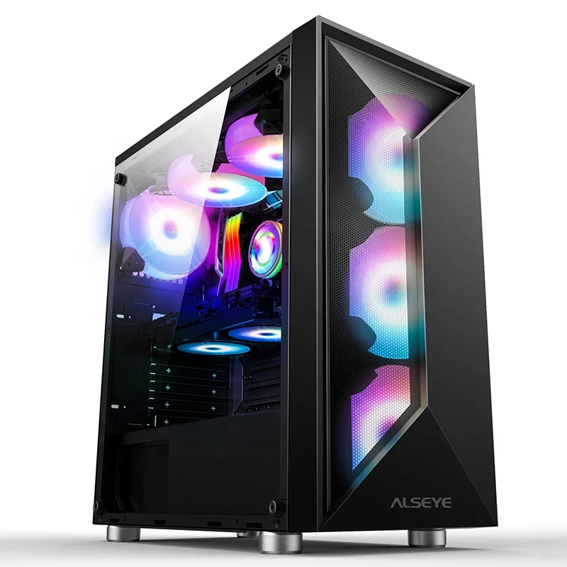 

Wholesale Water Cooling E-Space Black Mid Tower PC Gaming Case