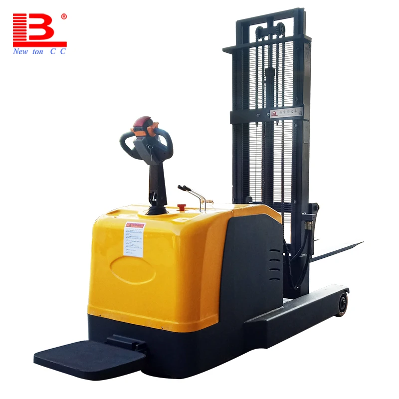 

small reach truck forklift stacker with sidesway 1ton 1.5ton 2ton full electric hydraulic pallet lifter stacker for sale
