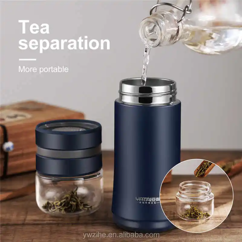 Gelach verzoek De stad Thermos Bottle Tea Filter With Tea Separation Strainer Infuser Thermos Mug  Vacuum Flask Bottle Business Man 300ml 400ml - Buy Tea Strainer  Bottle,Injector Cup Airless Bottle,Portable Female Tea Cup Product on  Alibaba.com