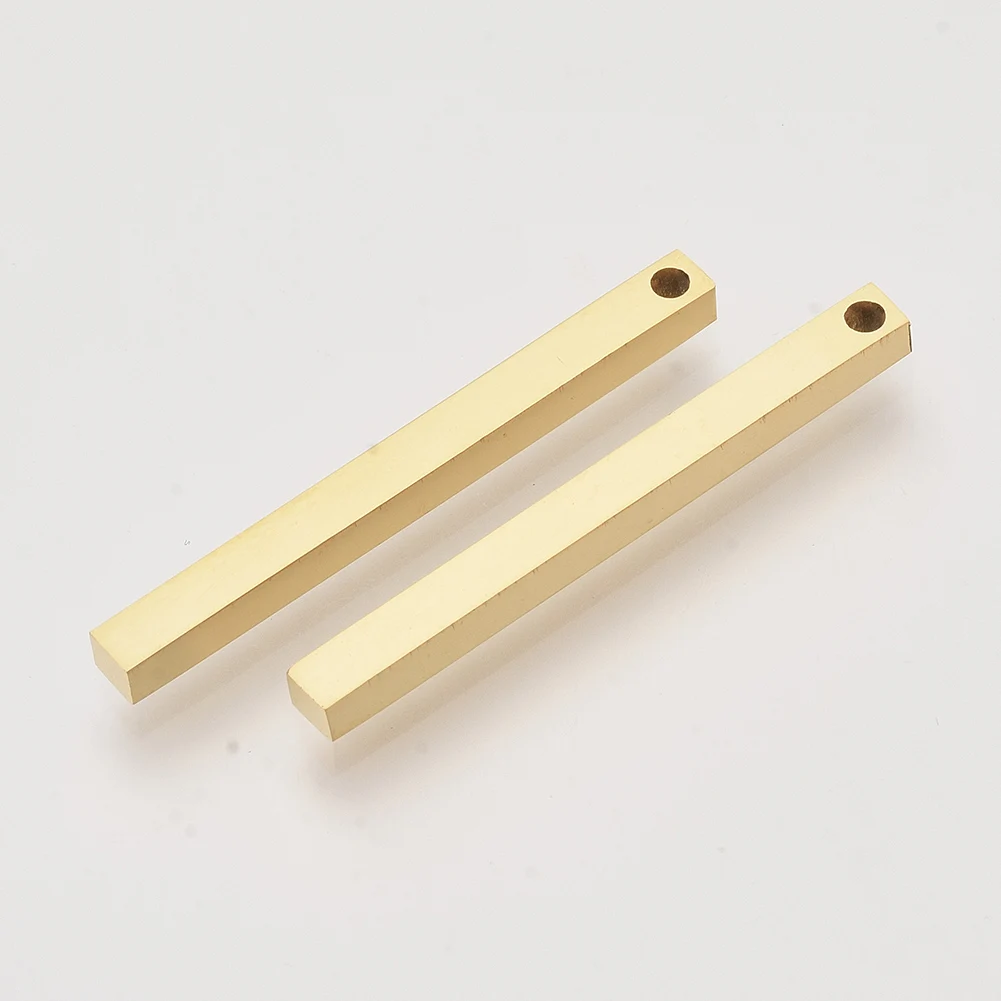 

PandaHall 304 Stainless Steel Golden Bar Pendants
