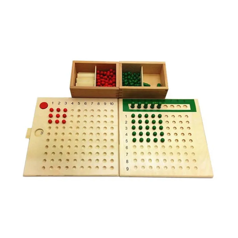 

Montessori Math Toys for kids Math Teaching Aids Wooden Multiplication and Division Board