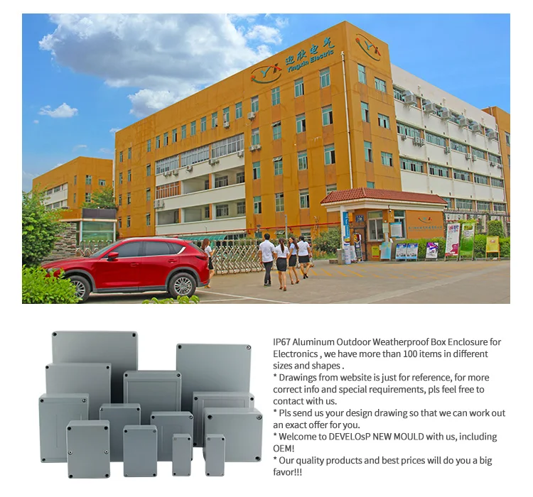 Caixa de cerco eletrônico impermeável IP67Transparente, caixa