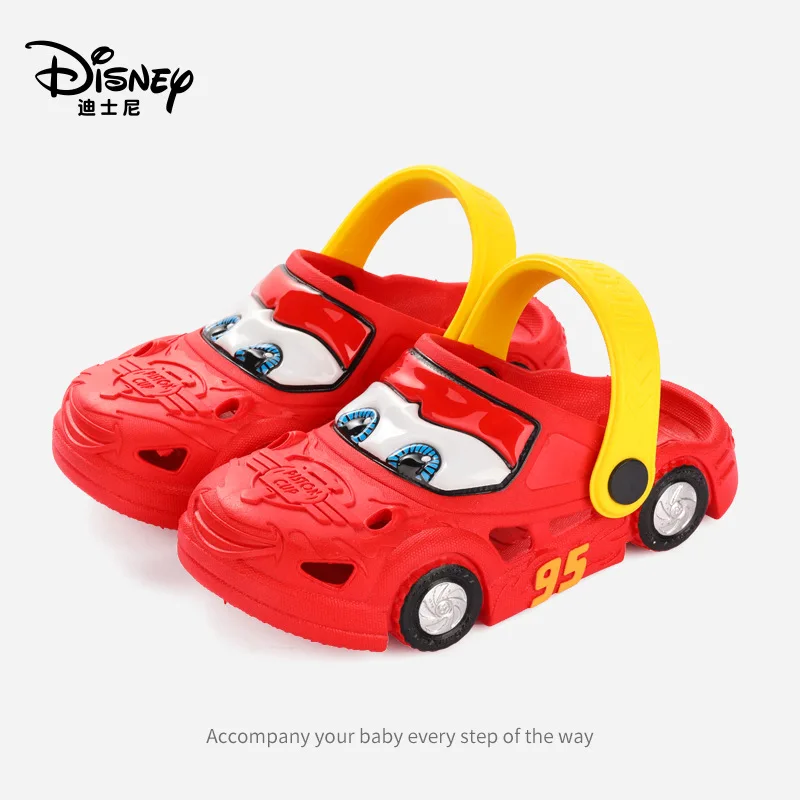 

car children's hole shoes baby sandals and slippers summer new children's slippers Baotou boys non-slip summer, Yellow, red, blue