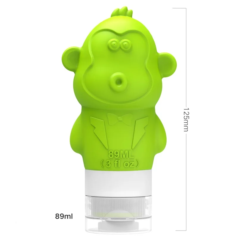 

Silicon Hand Sanitizer Bottles Empty Liquid Travel Toiletry Shampoo Bottle Set Leak Proof Silicone Squeeze Bottle