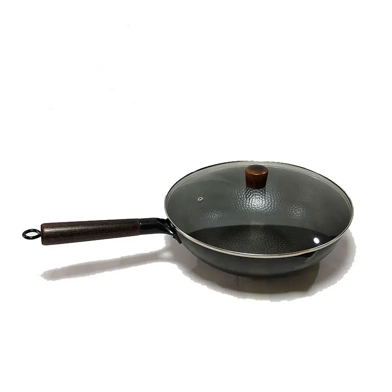 

Thickening pure iron wok chinese wok pan  multi purpose fry wok