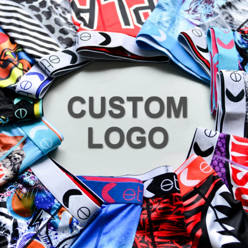 

Custom Logo Designer Printed Sport Mens Boxers Briefs Your Men Shorts Boxers Custom Underwear Boxer With Logo