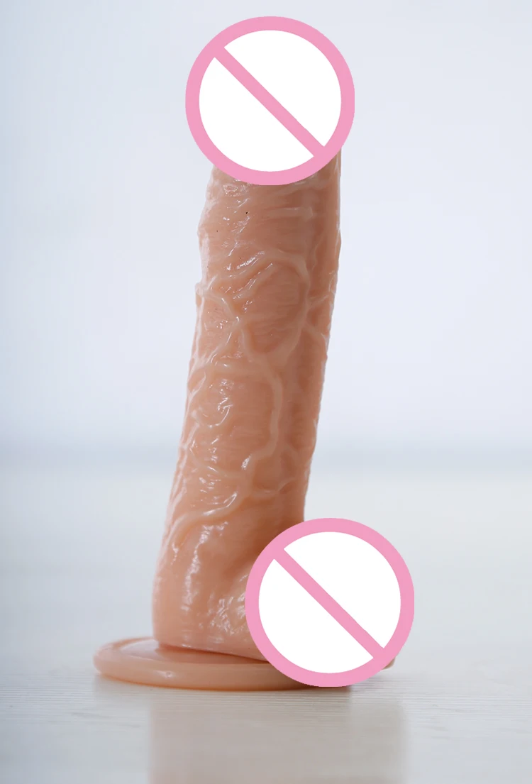 Realistic PVC material  Penis Sex Toy without function Dildo For Women and girl