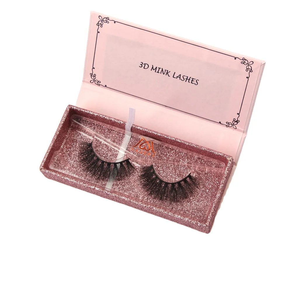 

MAANGE Cosmetic Beauty Tools Reusable 14mm Real Mink Eyelashes with Magnetic Boxes full strip lashes Vendor Full Strip Eyelashes