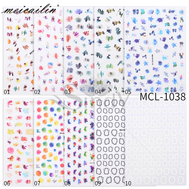 

hot sales Graffiti nail art sticker for decoration