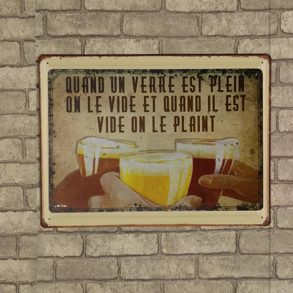 

Custom Metal Sign Wall Decor Retro Metal Art Poster, Colours