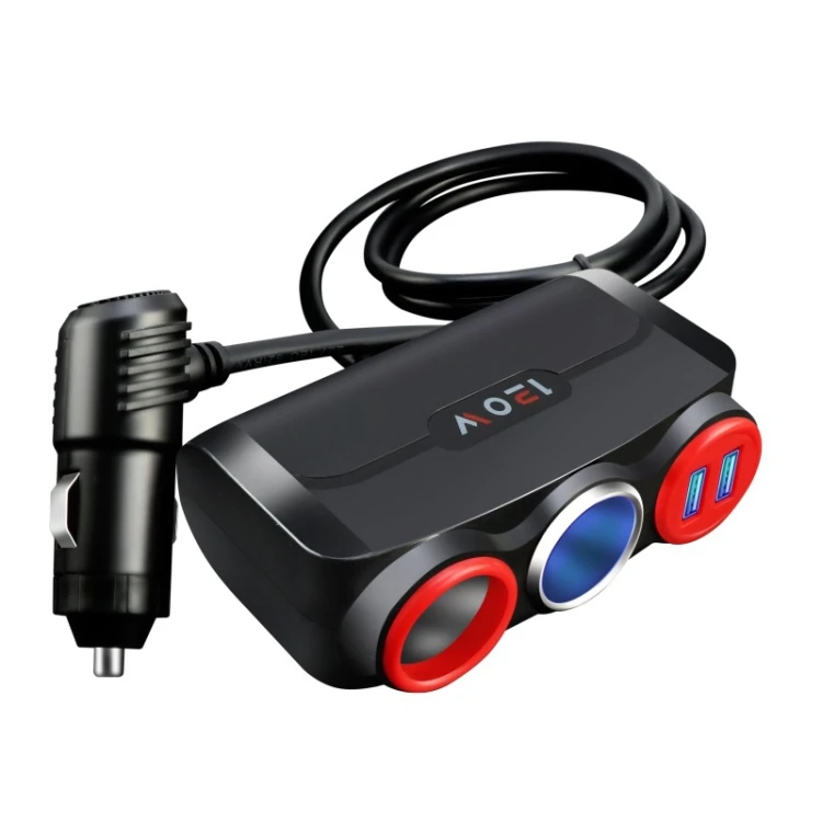 

12/24V Adapter Plug Car Cigarette Lighter Multi-Function Mobile Phone Charging USB Car Charge