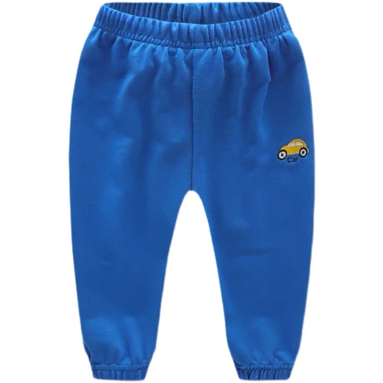 

2021 spring and autumn new boys' embroidered casual trousers