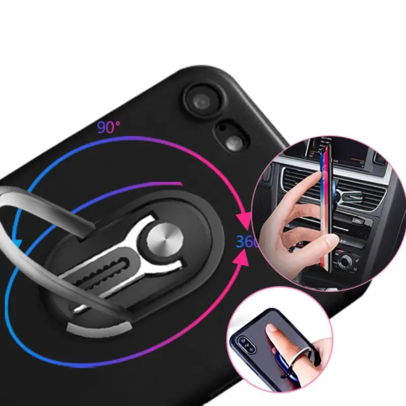 

Multipurpose Mobile Rotation Finger Ring Magnetic Phone Holder Bracket 360 Degree Car Air Vent Grip Mount Stand