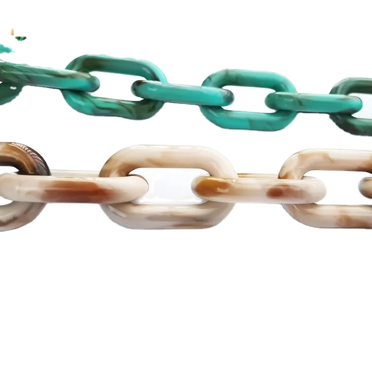 

2020 Hot selling low price acrylic round chain accessories thick chain for women's bags fashion chain