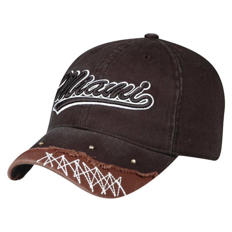 6 Panel Vintage Small Embroidery Dad Hat Custom