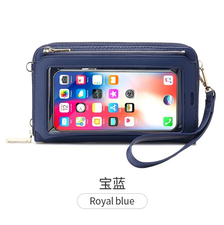 

MiYin ladies wallet Transparent touch screen bags mobile phone purses and handbags women mini Cross body bag RFID wallet women, Yellow, burgundy, black, gray, sapphire, pink, red, light blue, rose