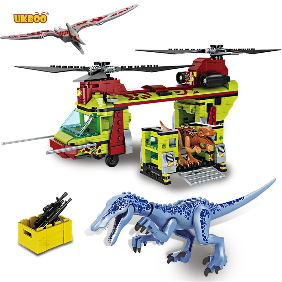 

Free Shipping UKBOO 585PCS Rescue Claw Dragon Dino Dinosaur Building Block Education Toys for Children