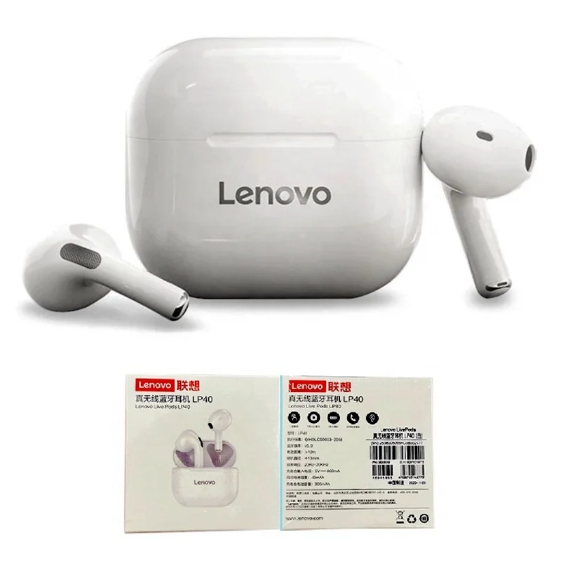 

Alibaba Online Shopping Lenovo Earbuds LP40 TWS Earphones Handfree Fone De Ouvido OEM ODM Auricular Sem Fio Headphones Headset