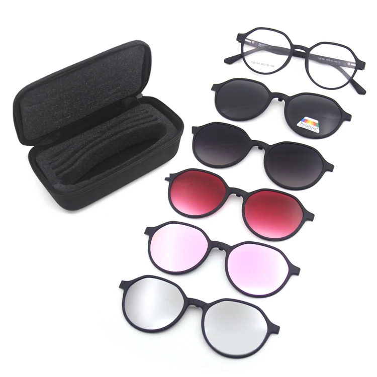 

Ready goods hot sell ultem polarized clip-on glasses eyewear sun glasses sunglasses woman men