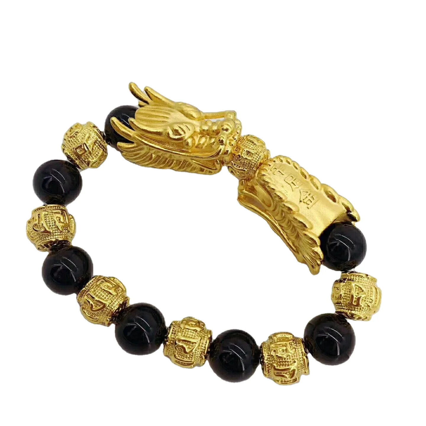 

Brass Gold Plated Men's Bracelet Tigereye Exquisite Craft Imitation Ornament