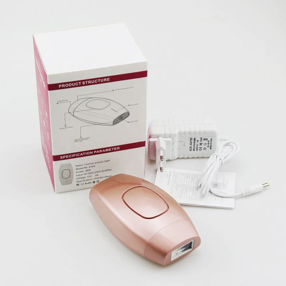 

Dropshipping high quality portable hair removal laser hair remover, White, black, rose gold