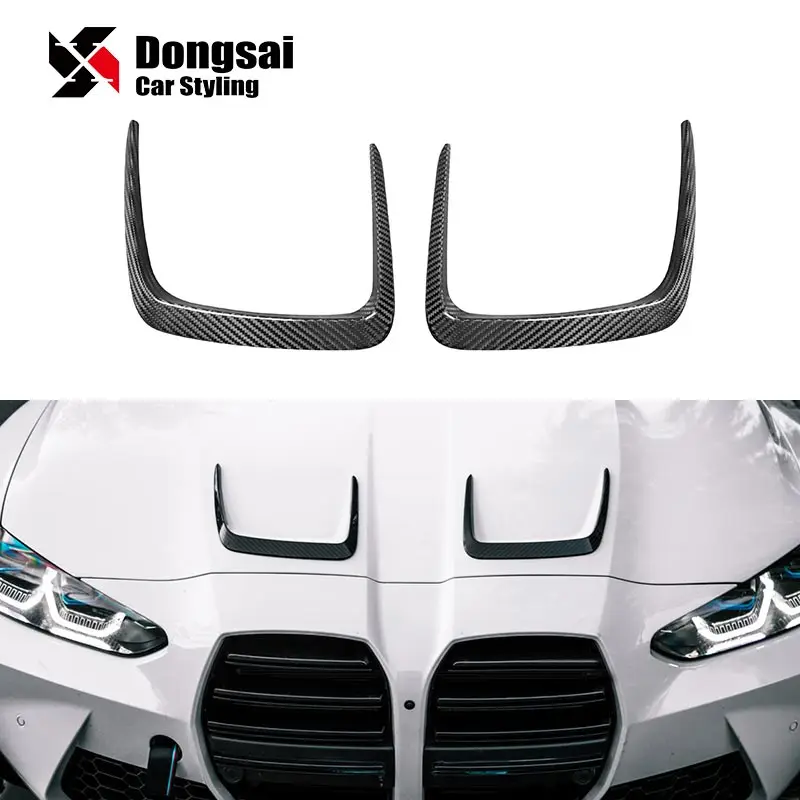 

X Style Carbon Engine Cover Hood Air Vents Side Fenders Trim For BMW M3 G80 M4 G82 G83 Competition