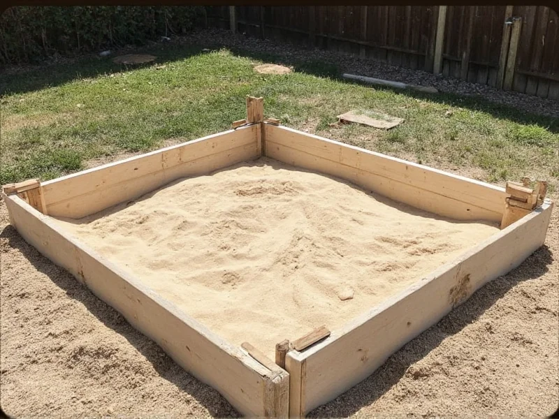 diy sandbox with cover